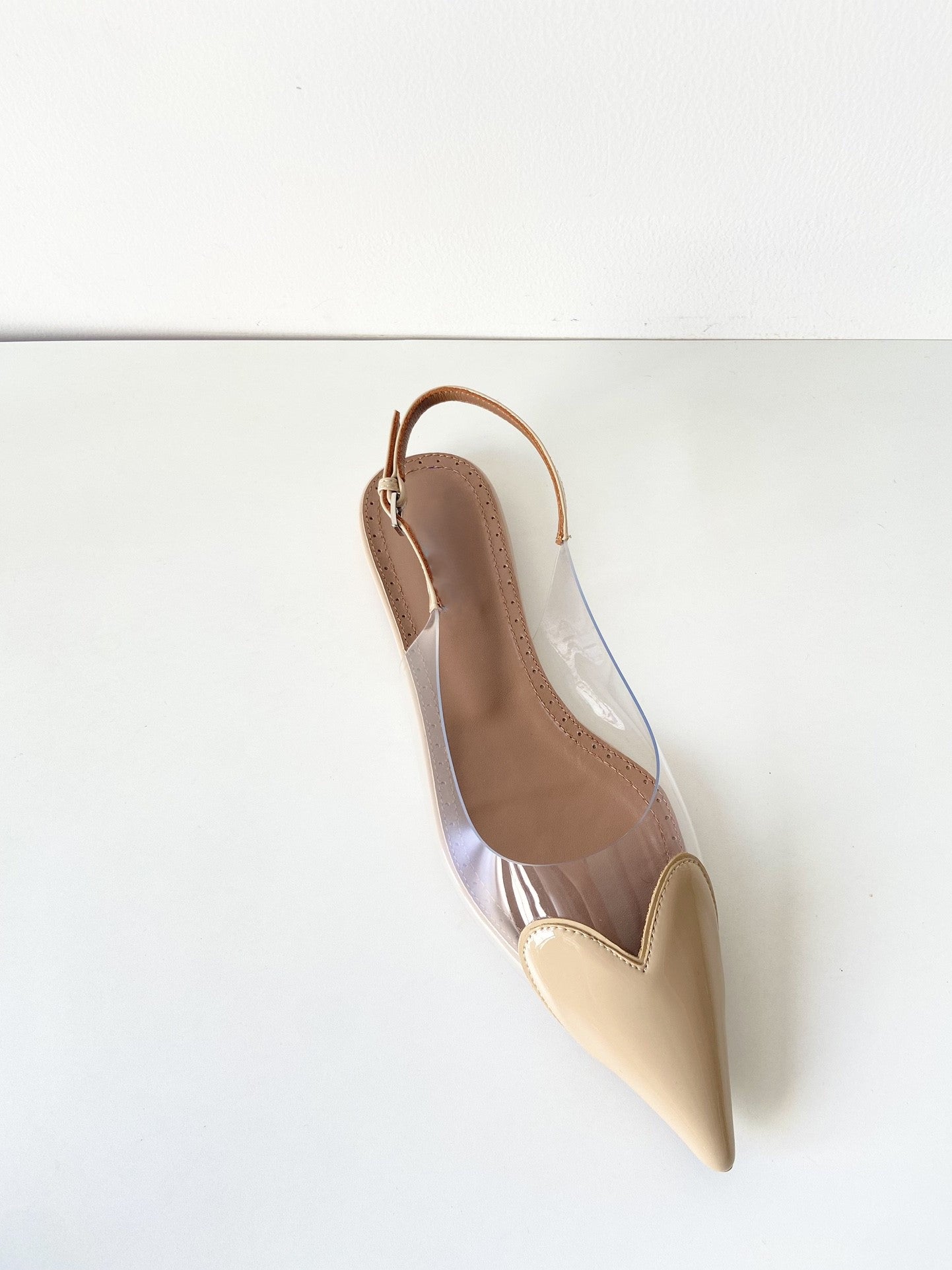 Love heart flat shoes