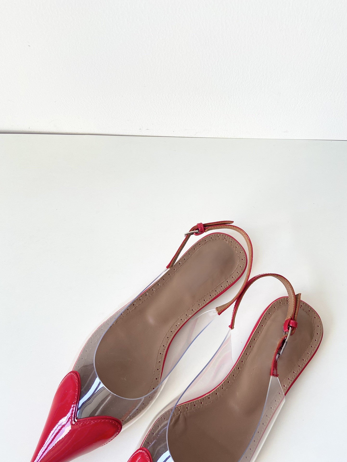 Love heart flat shoes