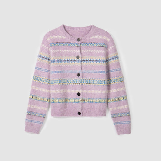 Cashmere knitted cardigan