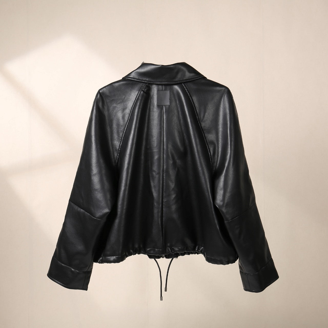 Black leather jacket
