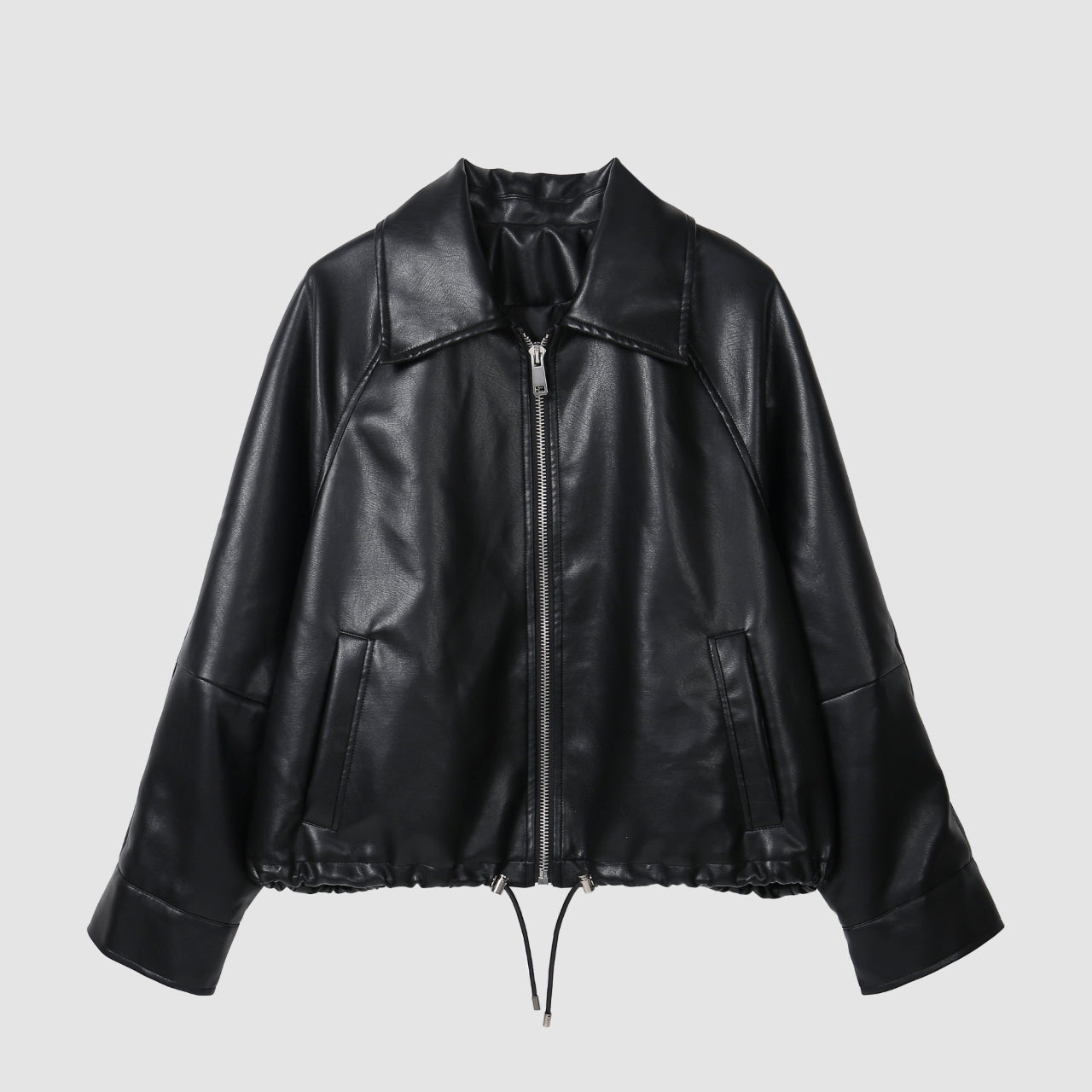 Black leather jacket