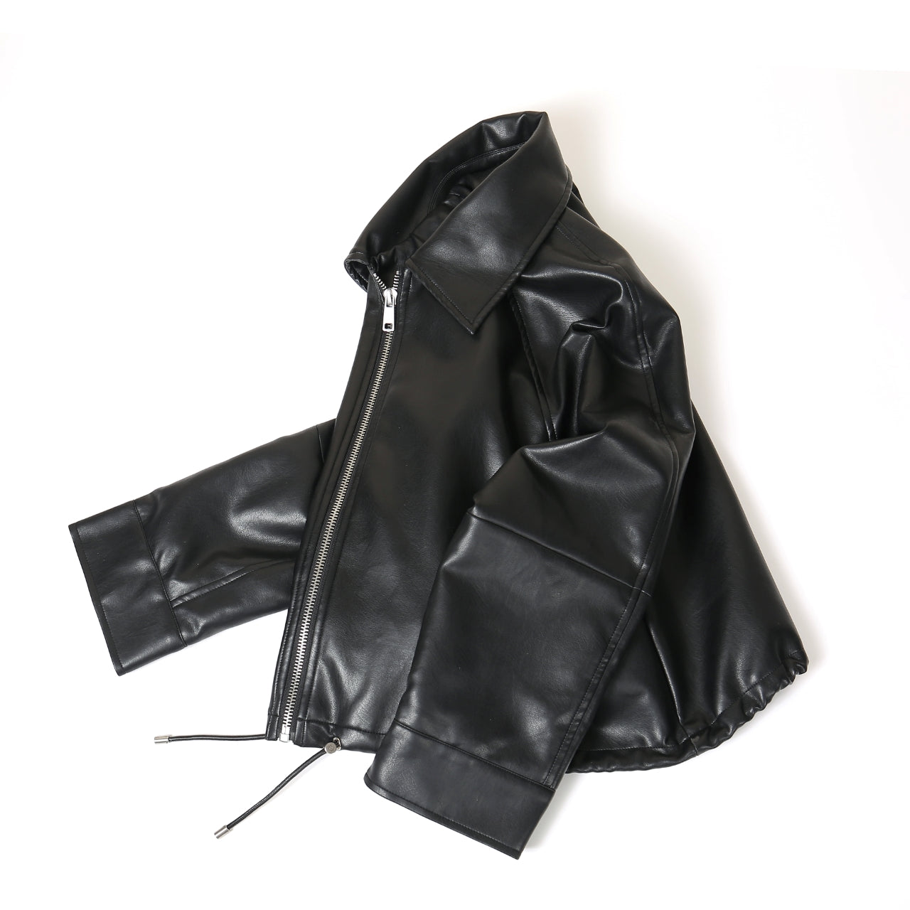 Black leather jacket