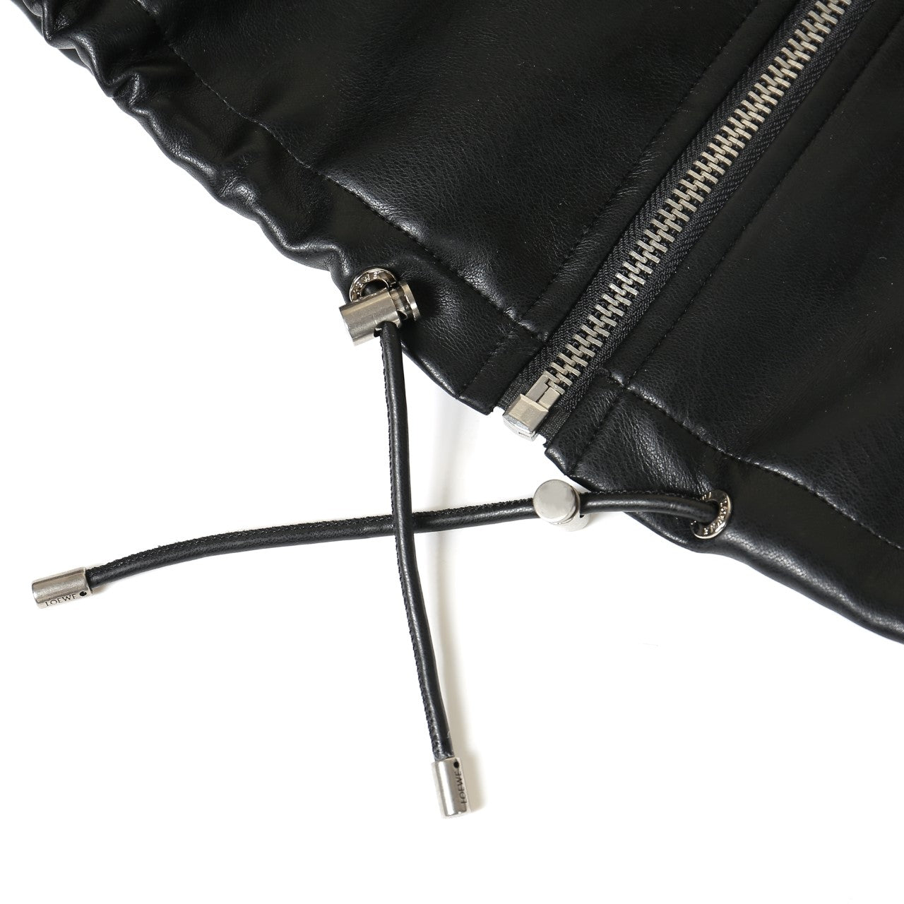 Black leather jacket