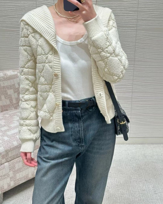 Knitted cashmere top