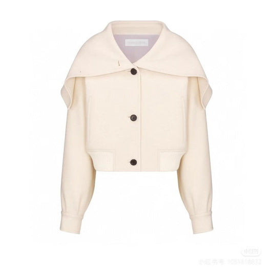 Navy collar jacket