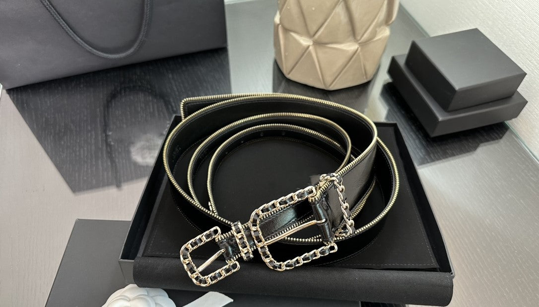 Leather belt
