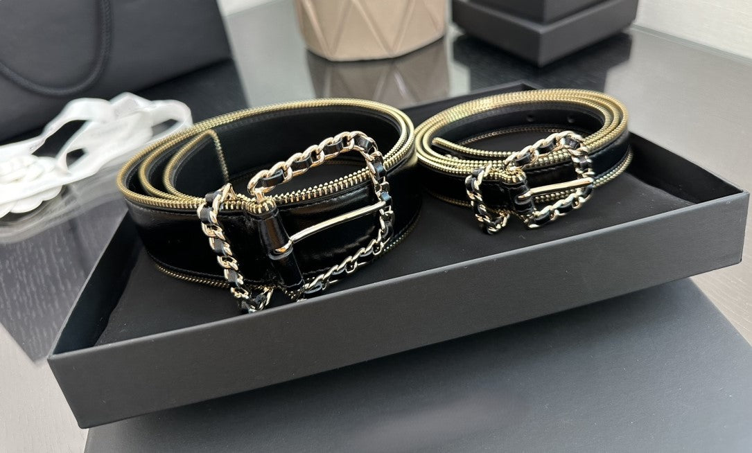 Leather belt
