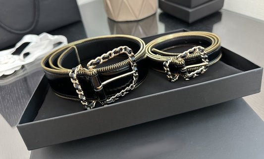 Leather belt