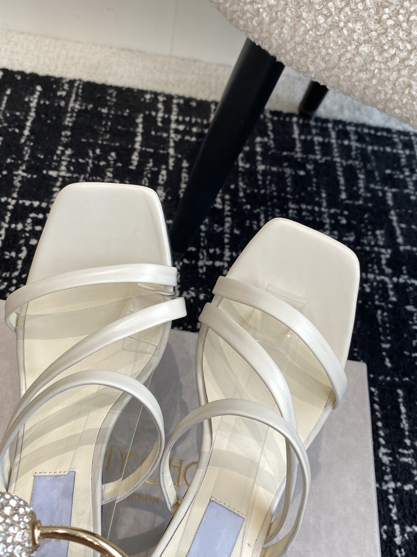 Square Toe Stiletto Sandals